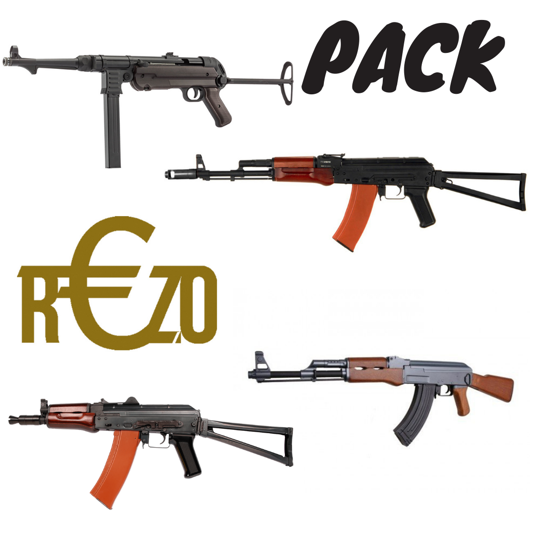 Pack R€ZO, 4 armes longues